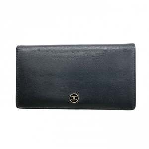 CHANEL Black Leather Wallet